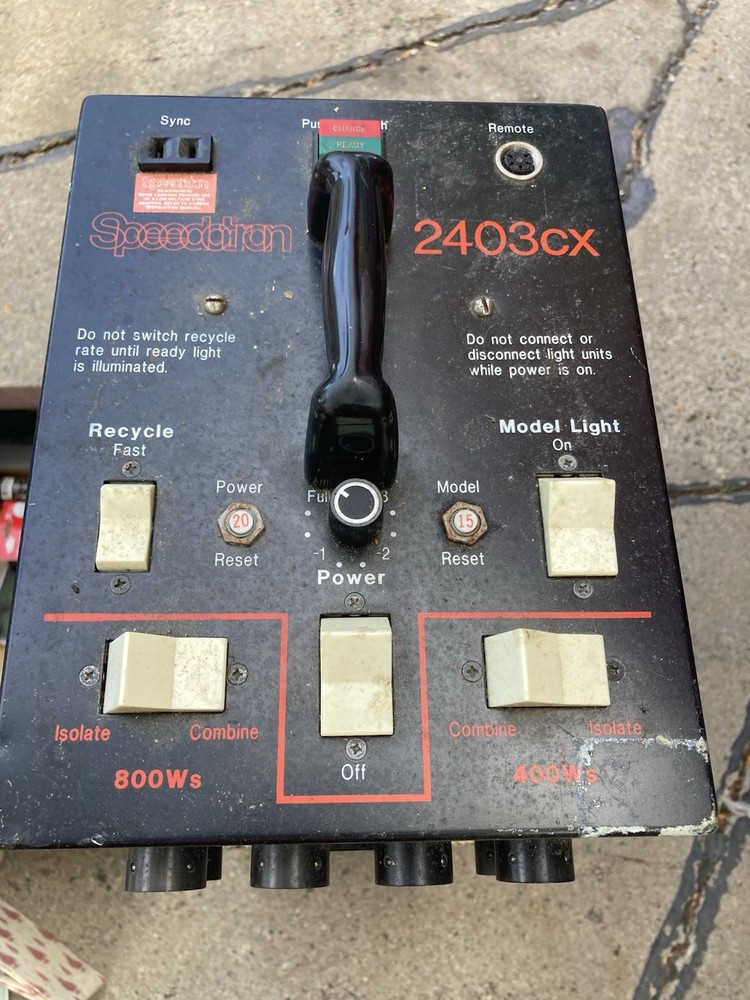 Speedotron 2403cx LV Trigger Variable Power Control Untested