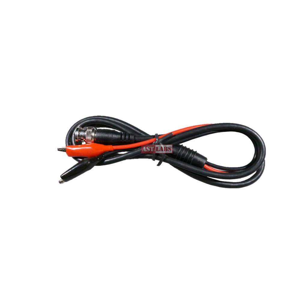 2-sets BNC to Alligator Clip Oscilloscope Probe Test Lead [3 feet] (#990-005Q2)
