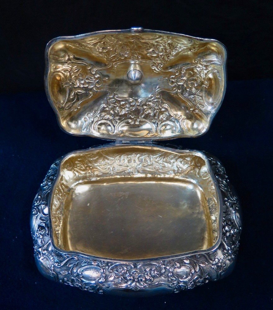 Wonderful German 800 Silver Spice Box