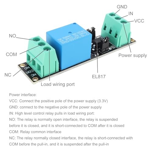 4Pcs 1 Channel DC 3V / 3.3V Relay High Level Driver Module Optocoupler