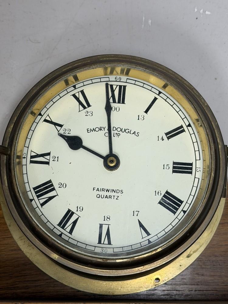 Vintage Emory Douglas Co. Ship Clock