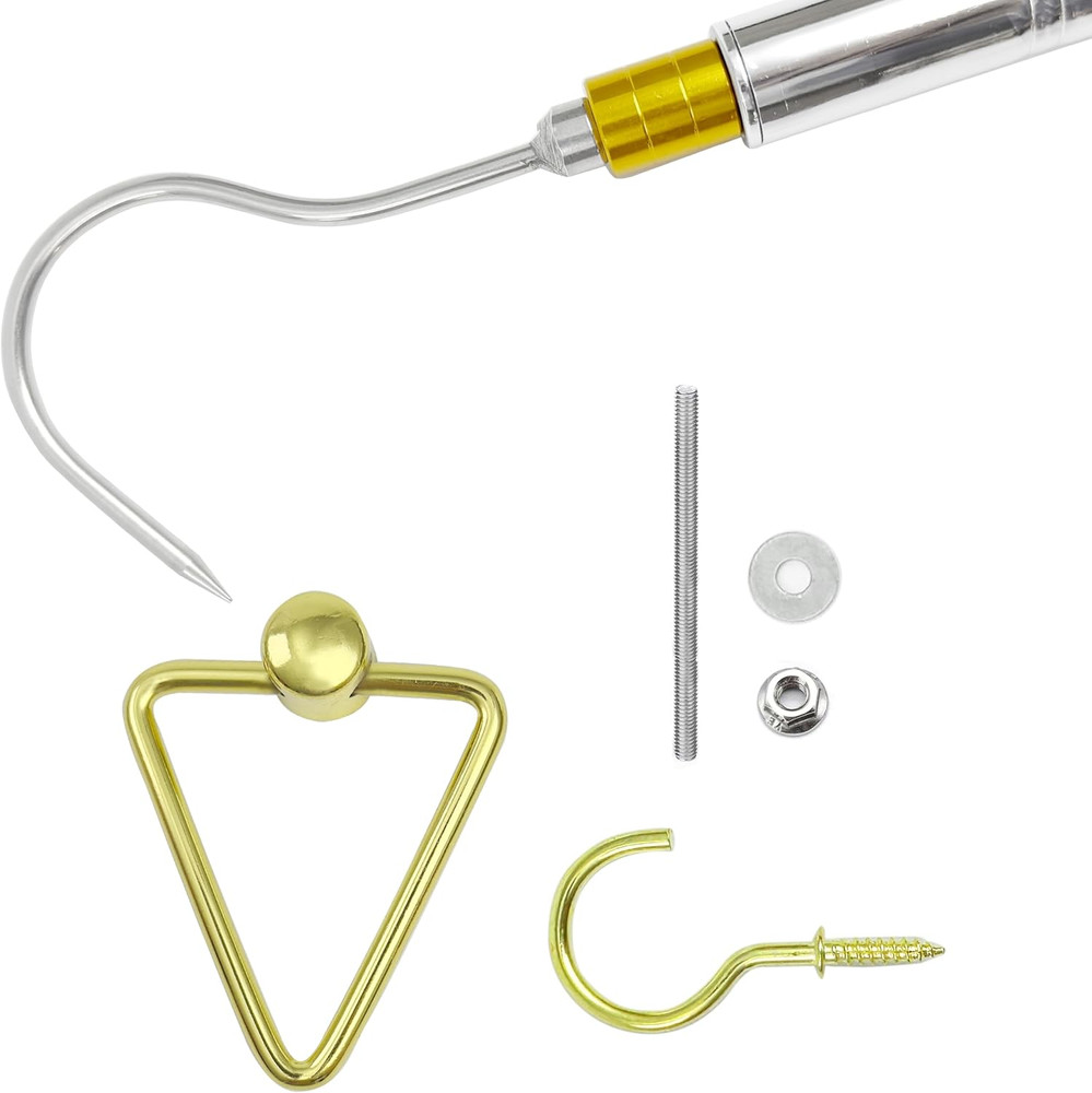 Attic Ladder Pull System Kit,Attic Pull System Hook Set Replacement for Cord ...