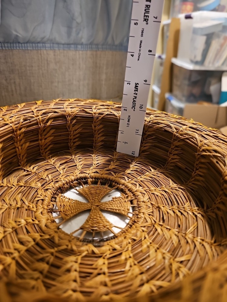 vintage pine needle basketry