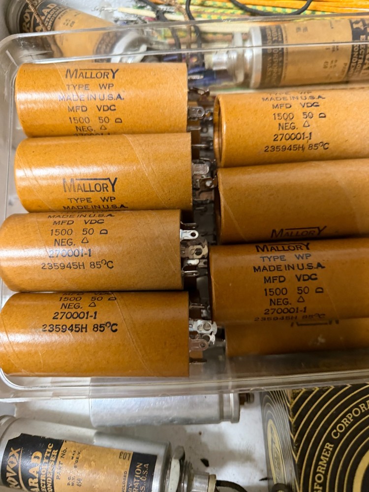 Mallory Electrolytic Can Capacitor Type WP NOS 1500 MFD @ 50 VDC