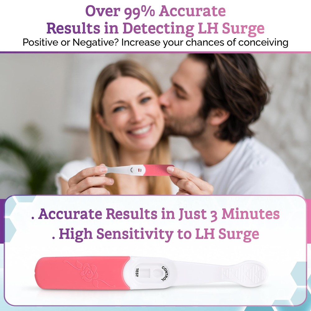Versea Easy Lab Ovulation Midstream Tests 5 Test Pack 3 Minute Easy Read Resu...