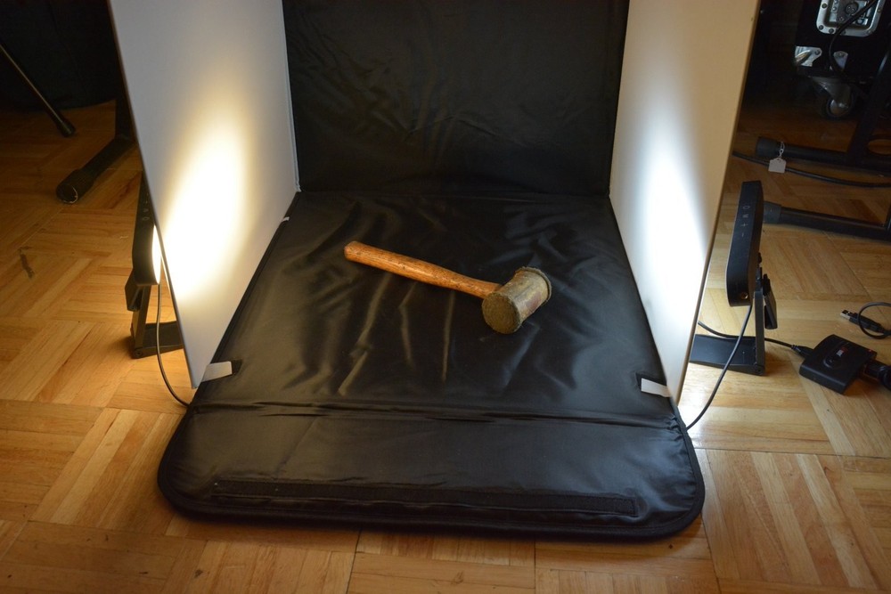 Sunpak ebox portable Folding studio 20"x20" lightbox w/variable digital lighting