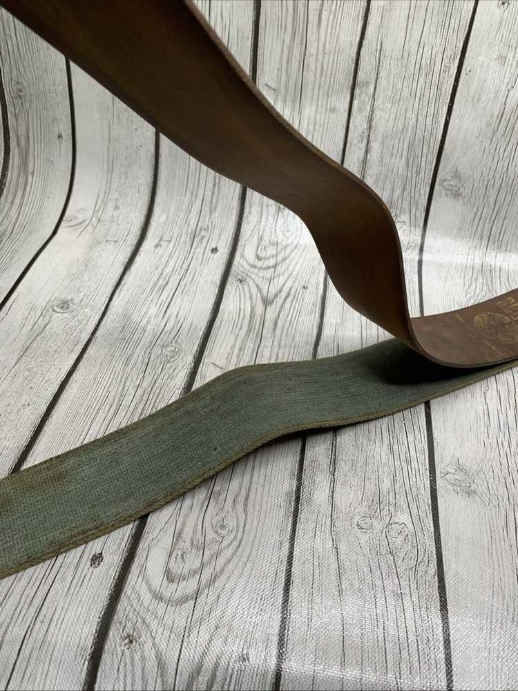 RED IMP Leather Razor Strop Strap BARBER SHARPENING Clip 2-Sections