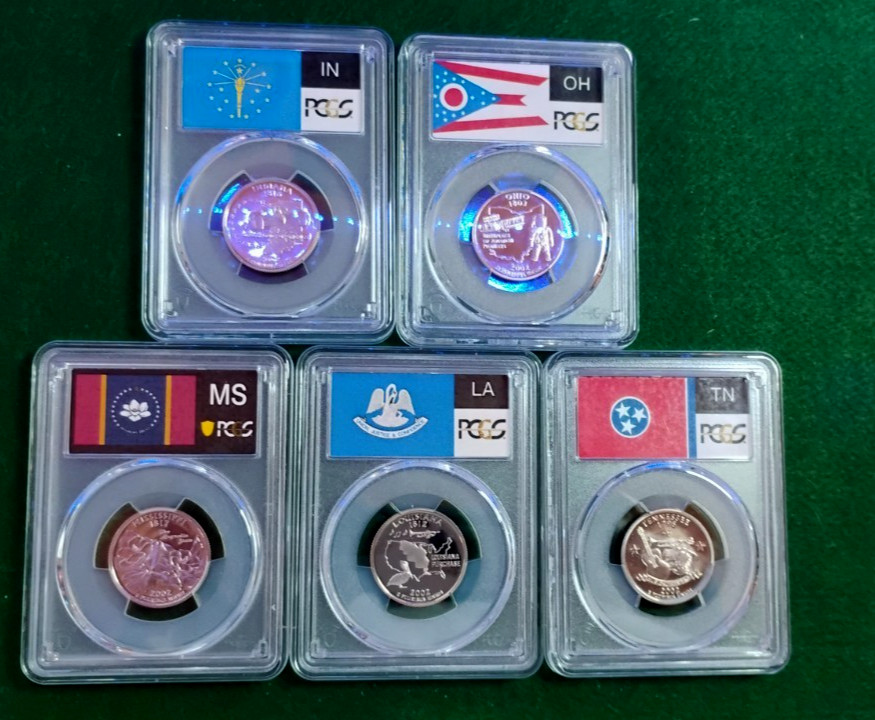 2002 S Clad State Quarter Set PCGS PR69DCAM Set B