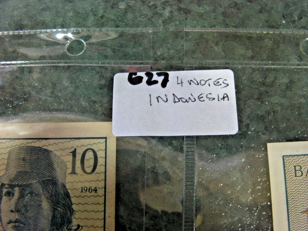 BANK NOTES WORLD 4 NOTES G27 INDONESIA