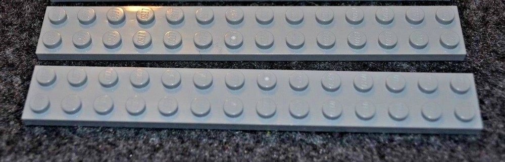 2 ~ 2x14 Light Gray Standard Plate Bricks  ~  Lego  ~ NEW ~