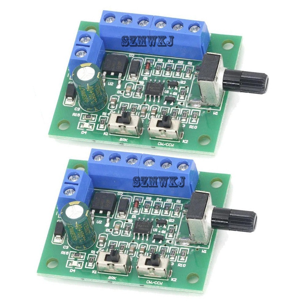 2X BLDC Brushless DC Motor Speed Controller Adjustable DC12V/24V Speed Regulator