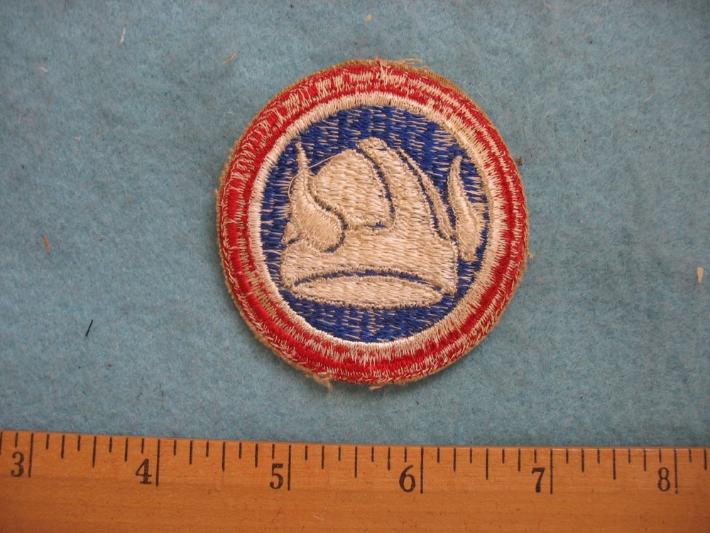 Original unused post WWII US Army 47th Infantry Division whiteback patch
