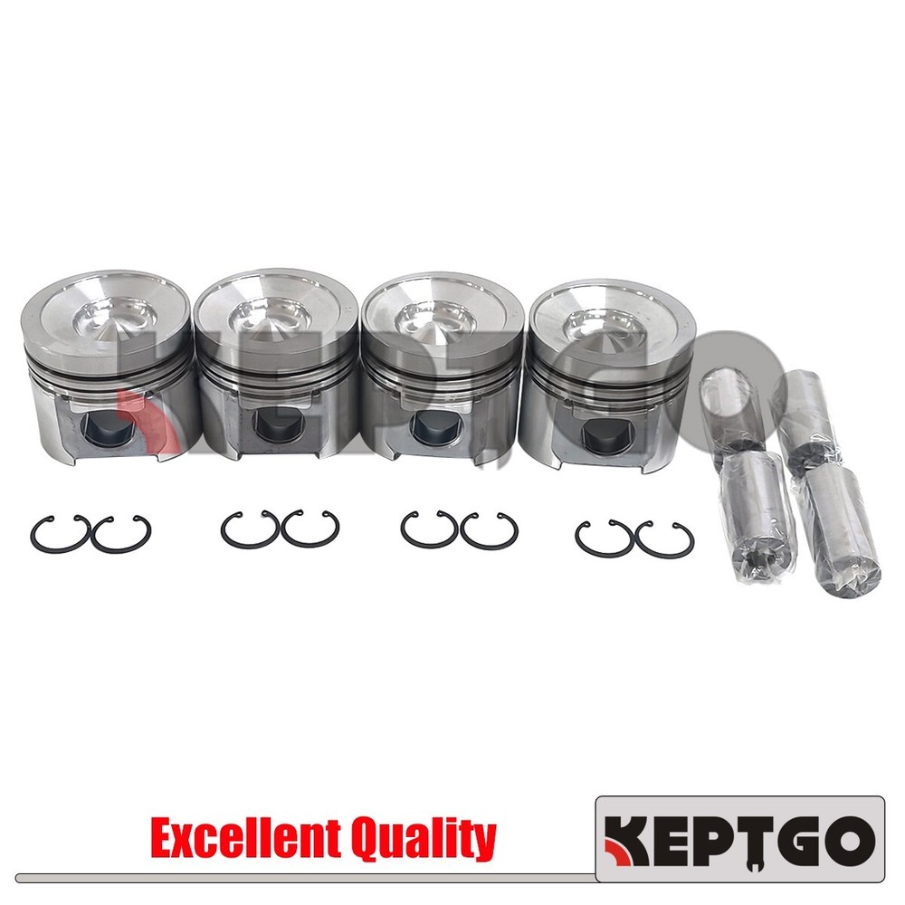 4pcs New 4D95 Piston Set STD For Komatsu