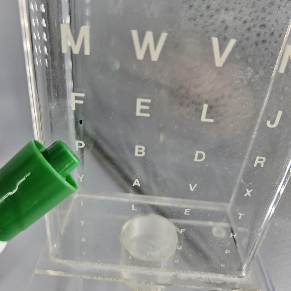 Optometry Eye Chart Clear Acrylic Display Office Stand Cup Holder Vision Testing