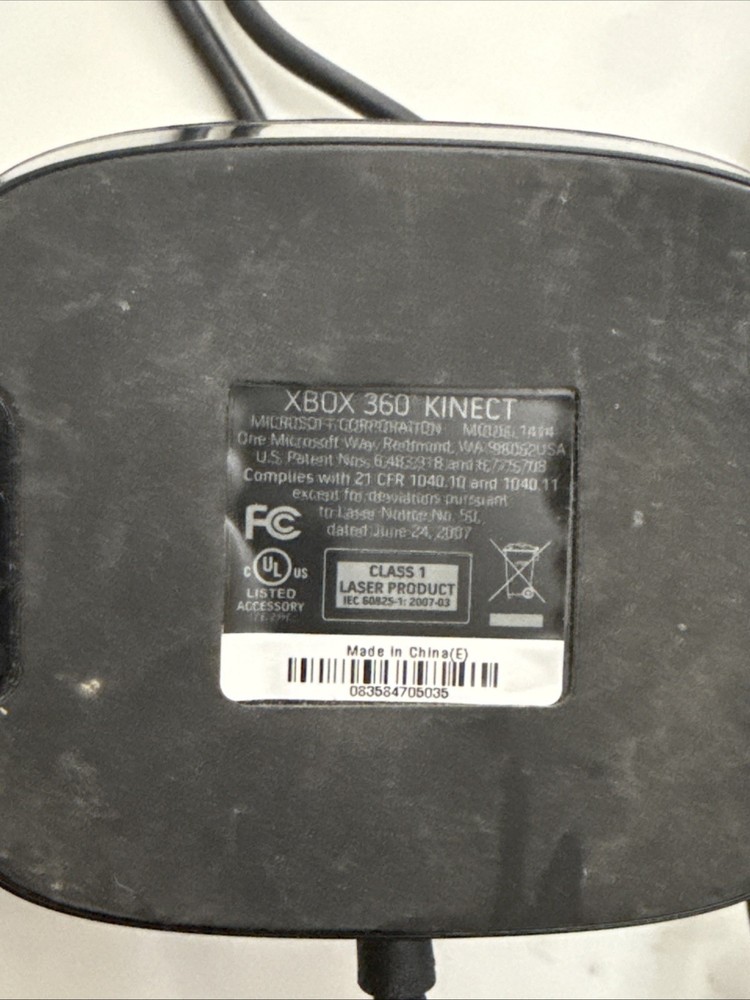 Kinect Microsoft XBOX 360 Model 1414 Sensor Bar Genuine Authentic Black