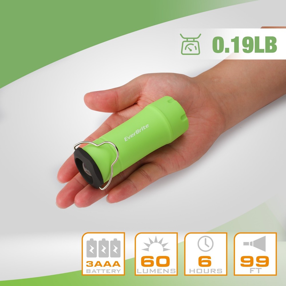 EverBrite 2PC Mini Torch 2-in-1 Portable LED Lantern Flashlight 3 Lighting Modes