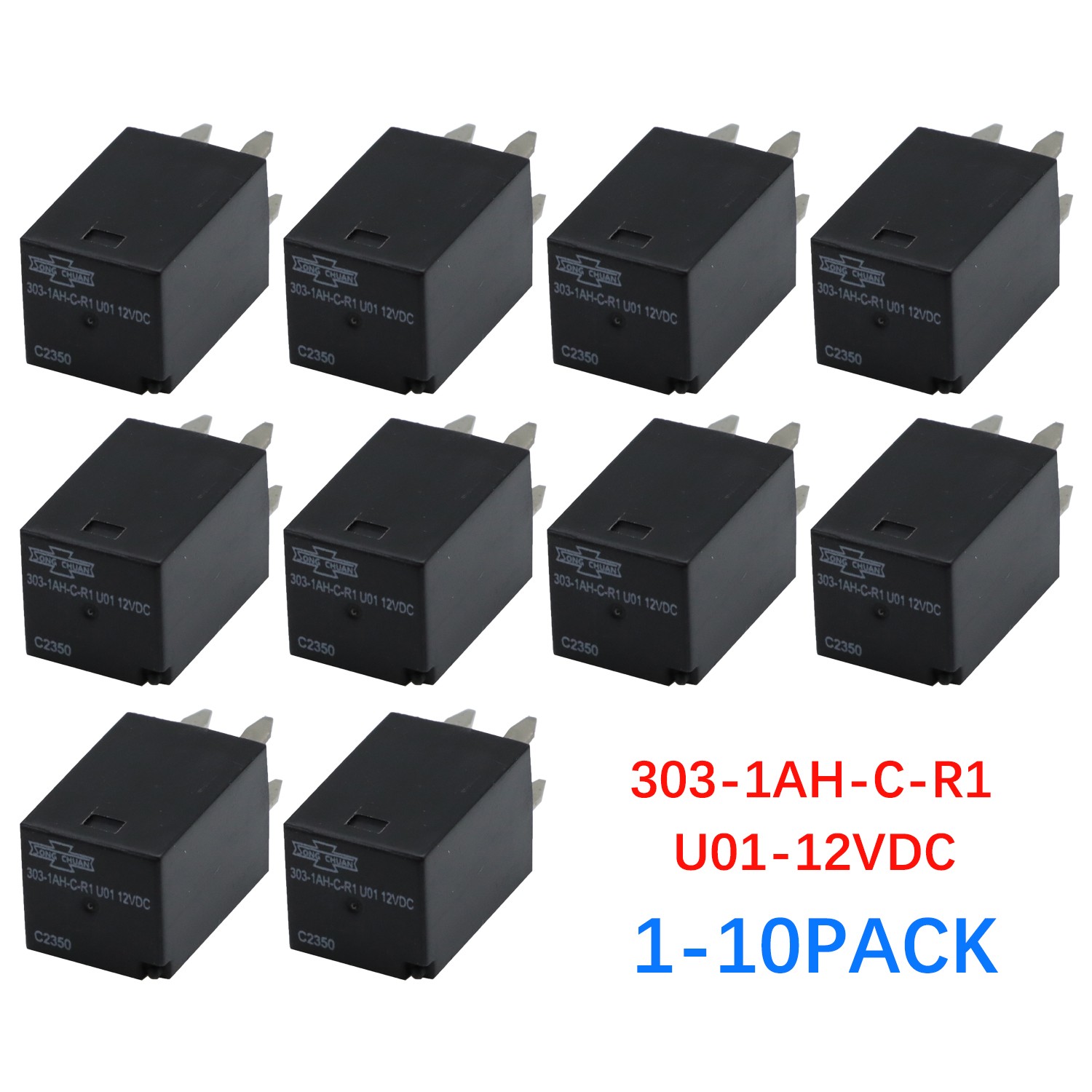 Lots For Song Chuan 303-1AH-C-R1-U01-12VDC Ultra Micro ISO Relay SPNO 20A DC12V
