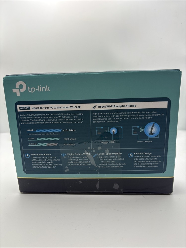 TP-Link AXE3000 Archer TXE50UH Wireless USB Adapter *Open Box*