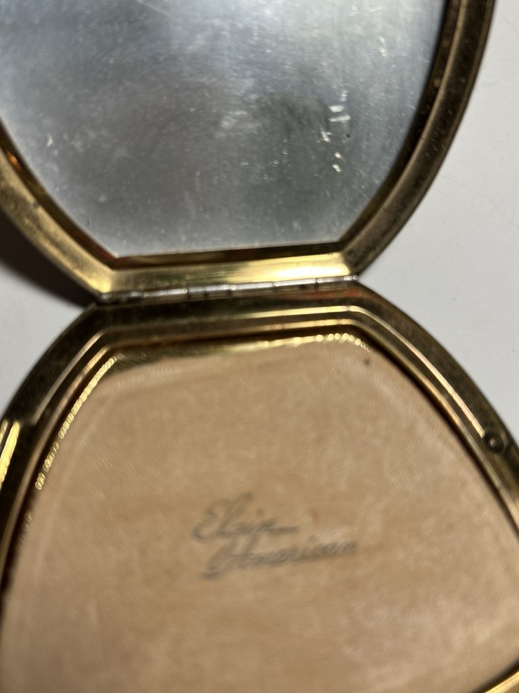 Vintage Compact. Face Powder And Puff.