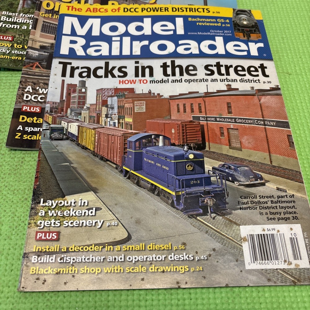 Model Railroader Magazine Lot Year 2017