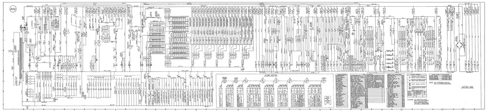 1976 Williams AZTEC Pinball Machine EM Schematic