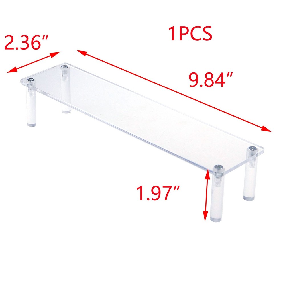 Acrylic Riser Clear Display Risers Stand Tabletop Display Risers Rectangular ...