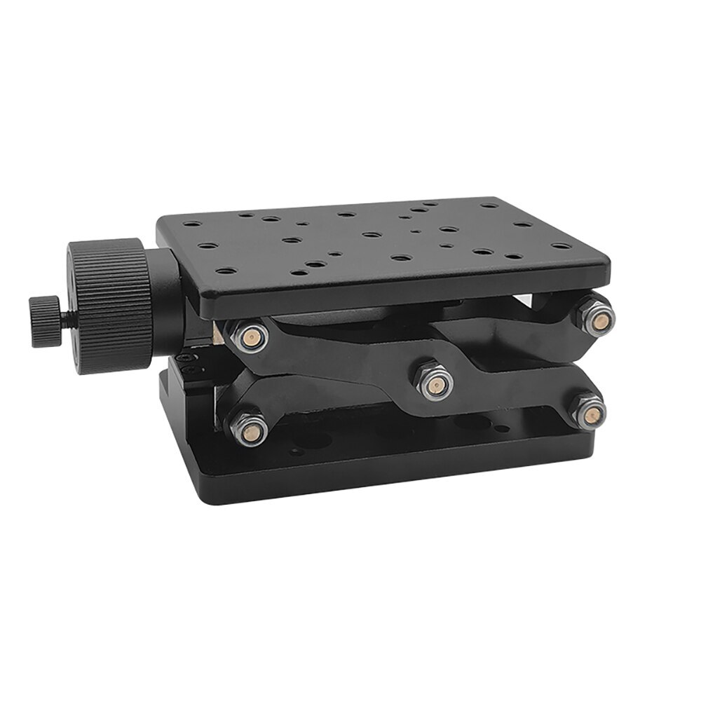 120x80MM High Precise Manual Lifting Platform Z-Axis Lab Jack Sliding Elevator