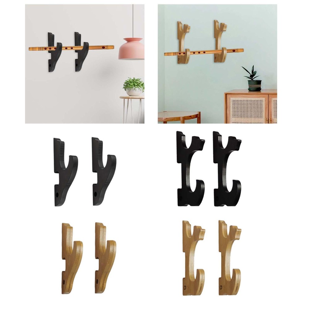 Wall Mounted Sword Display Stand Compact Wall Display Sword Rack for Flute