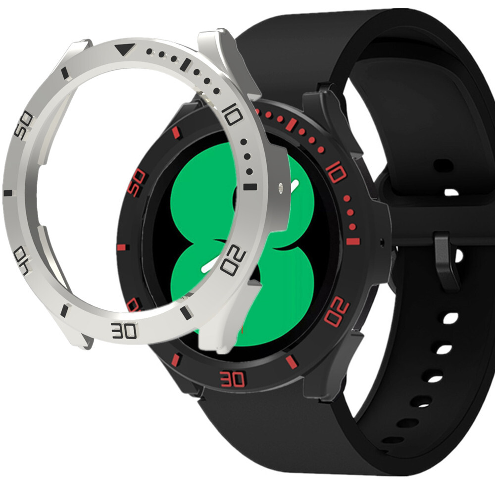 Plating 3D Dial Bezel Mod Frame PC Case Samsung Galaxy Watch 7 6 5 Pro 4 40/44mm
