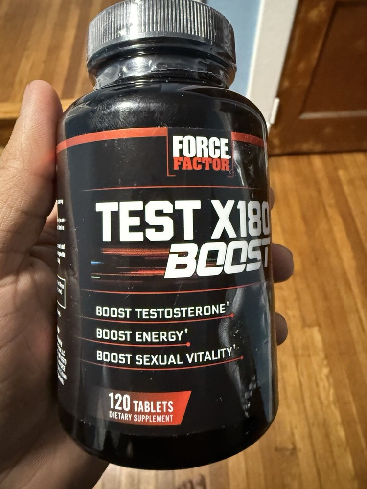 Force Factor Test X180 Boost Dietary Supplement 120 Tablets D-Aspartic Acid