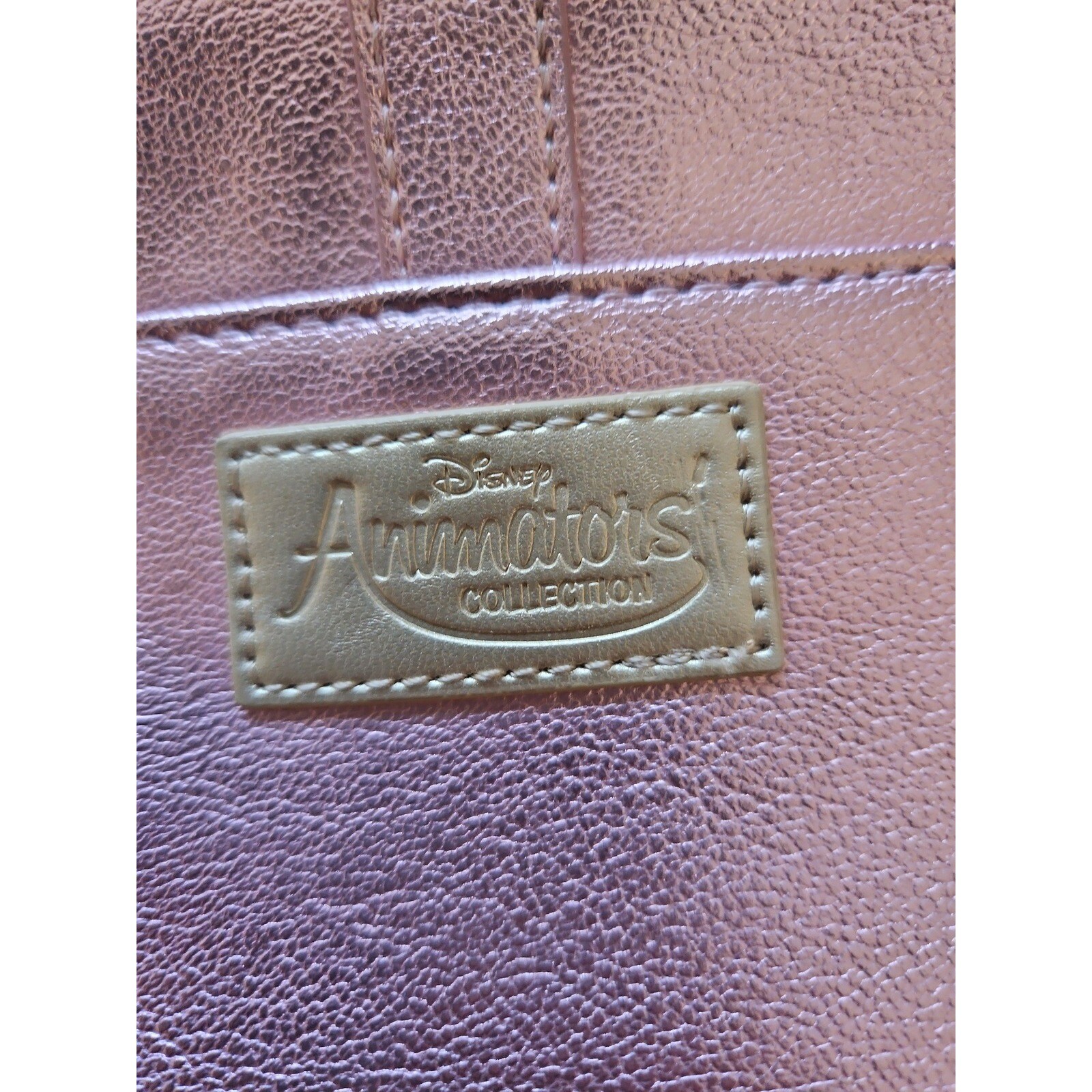 Disney Princess Aurora Crossbody Bag Metallic Pink Floral Girl's Purse