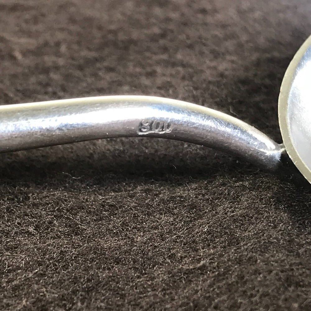 Figural Continental 800 Silver Spoon Ram