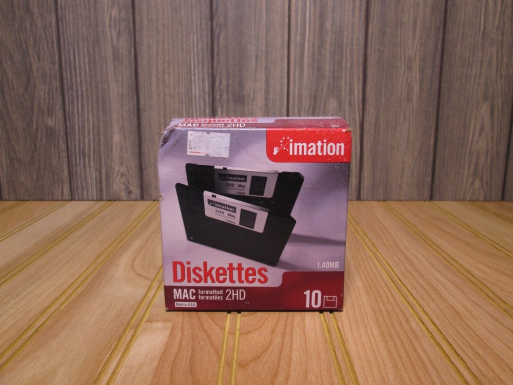 MAC Imation Diskettes Zip 2HD 10 Diskettes in Box New Old Stock