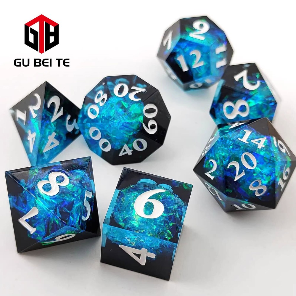 7PCS DND Dice Set Polyhedral Dice for Dungeons & Dragons Rpg D&D MTG Table Games