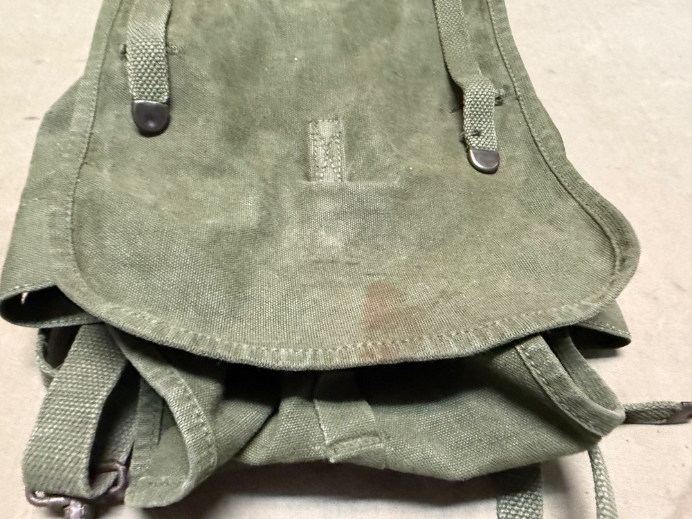 ORIGINAL WWII US ARMY M1942 COMBAT FIELD HAVERSACK BACKPACK-OD#7