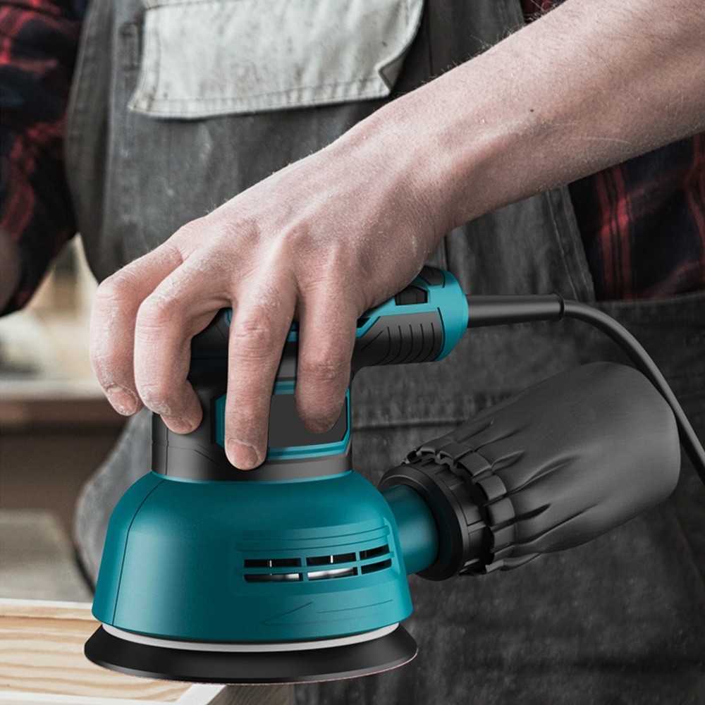6 Speed Adjustable Electric Eccentric Sander with Dust Collection 360° Rotation