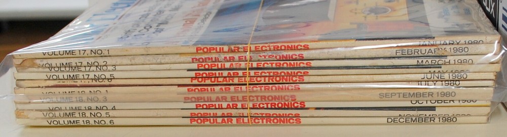 Rare Popular Electronics Magazine 10 Issues 1980 Ships Worldwide