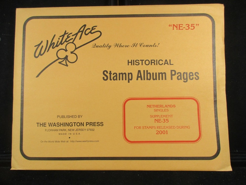 "WHITEACE" NETHERLANDS SUPPLEMENT "NE-35" 2001 SINGLES W/FREE SHP.