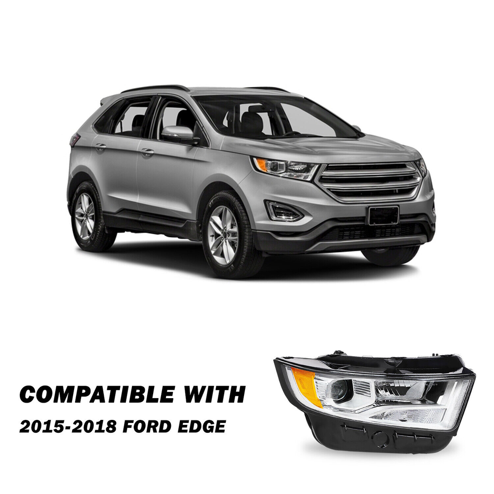 For 2015 2016 2017 2018 Ford Edge Halogen Type Right Passenger Side Headlight