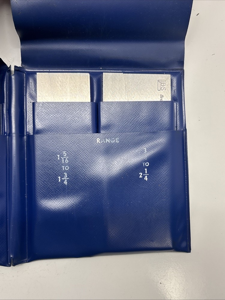 Brown & Sharpe 673-20 3/8"-2-1/4" 6 Pc Adjustable Parallel Set