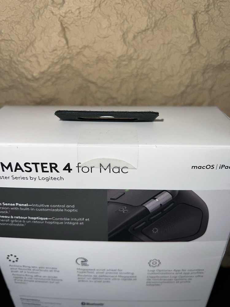 Logitech MX Master 4 for Mac Wireless Bluetooth Mouse Rechargeable Space Gray
