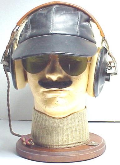 U.S. ARMY Sheepskin FLY CAP, HEADSET & RECEIVERS