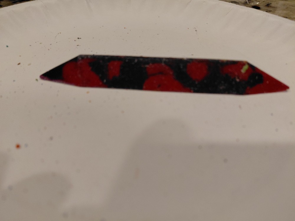 Triangle Shaped Melted Crayons