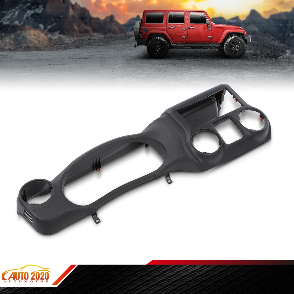 DASH INSTRUMENT CLUSTER TRIM PANEL BEZEL BLACK FIT FOR JEEP WRANGLER 2011-2014