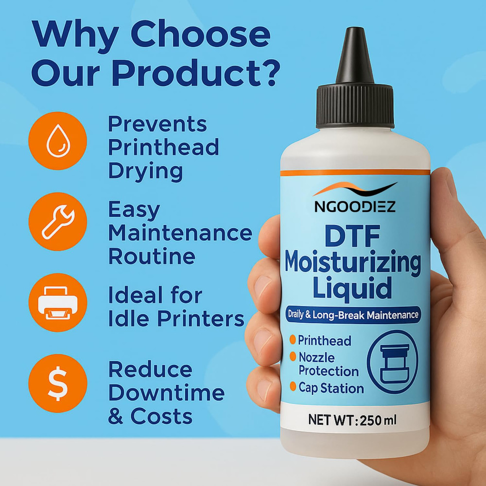 DTF Moisturizing Liquid 250Ml | DTF Moisturizer Solution for Printheads, Cap Sta