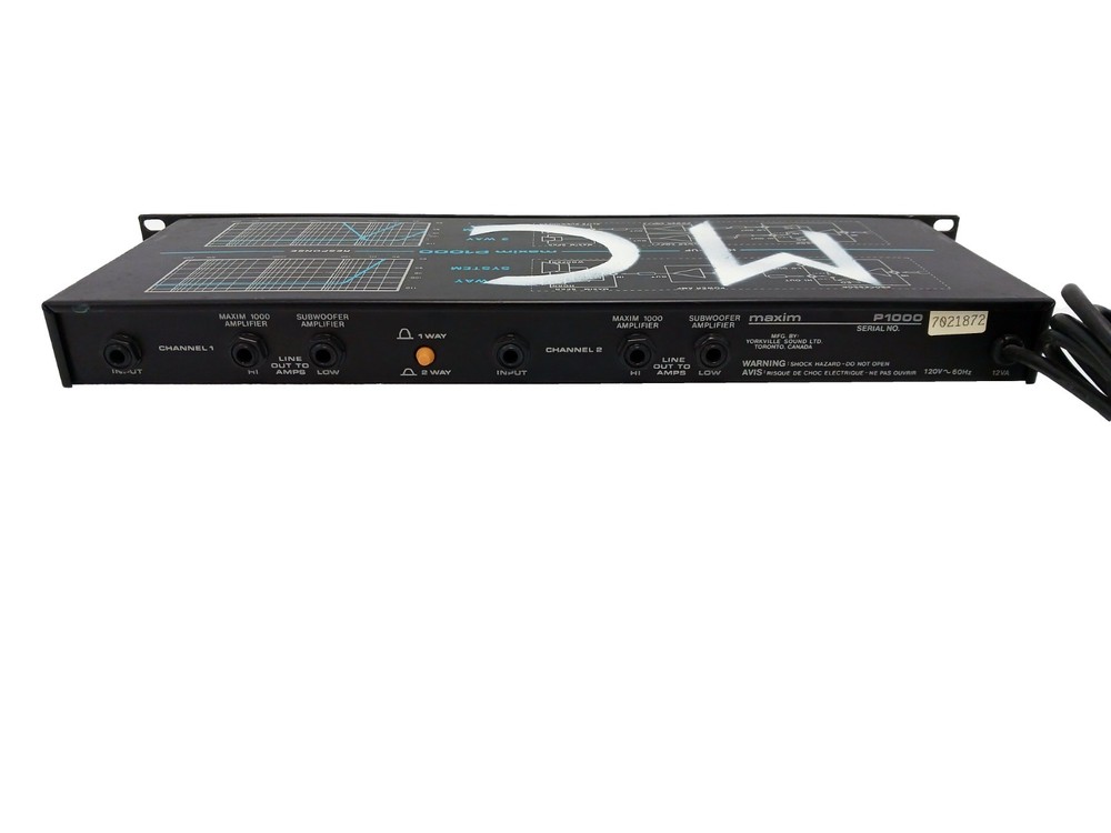 Elite Maxım P1000 Sound Processor/Crossover Processing System - WORKS