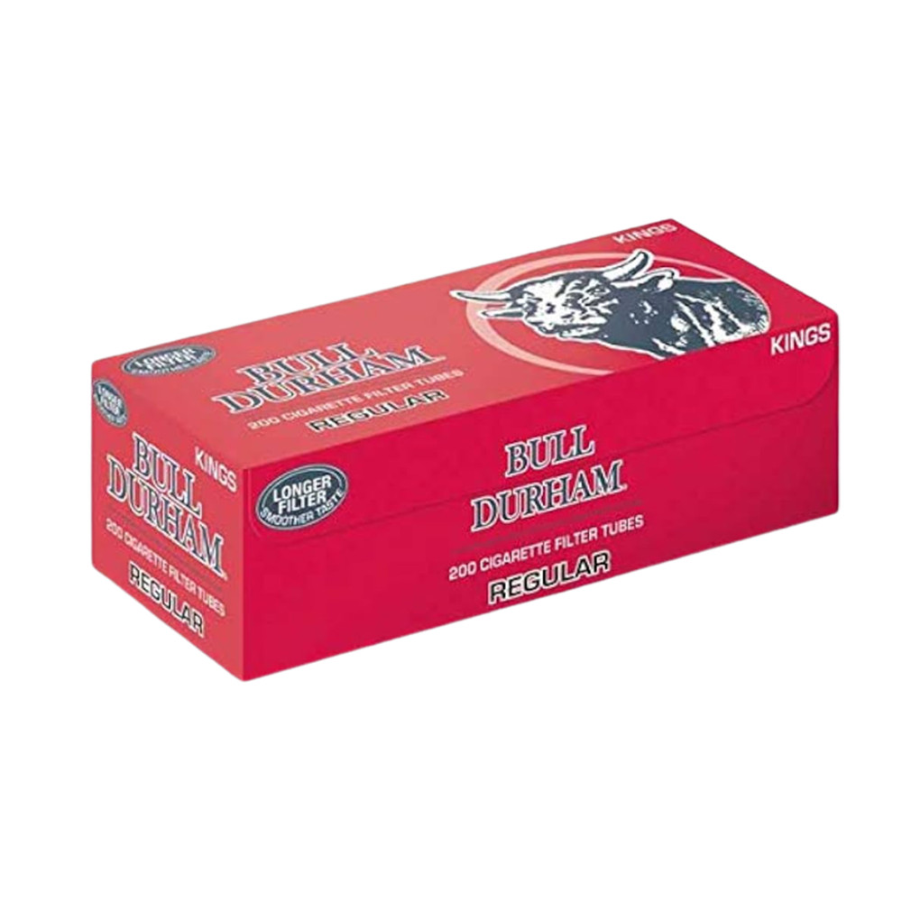 Bull Durham Regular King Cigarette 200ct Tubes - 5 Boxes