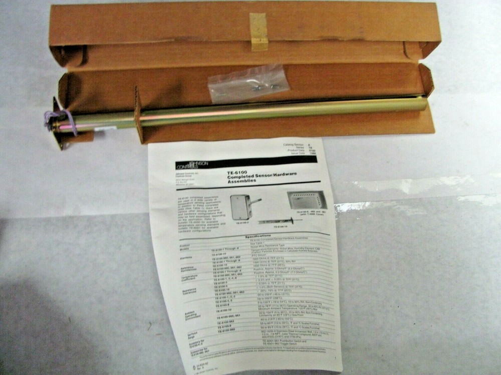 Johnson Controls TE-6100-962 - Silicon Duct-Temperature Sensor Assembly - NOS