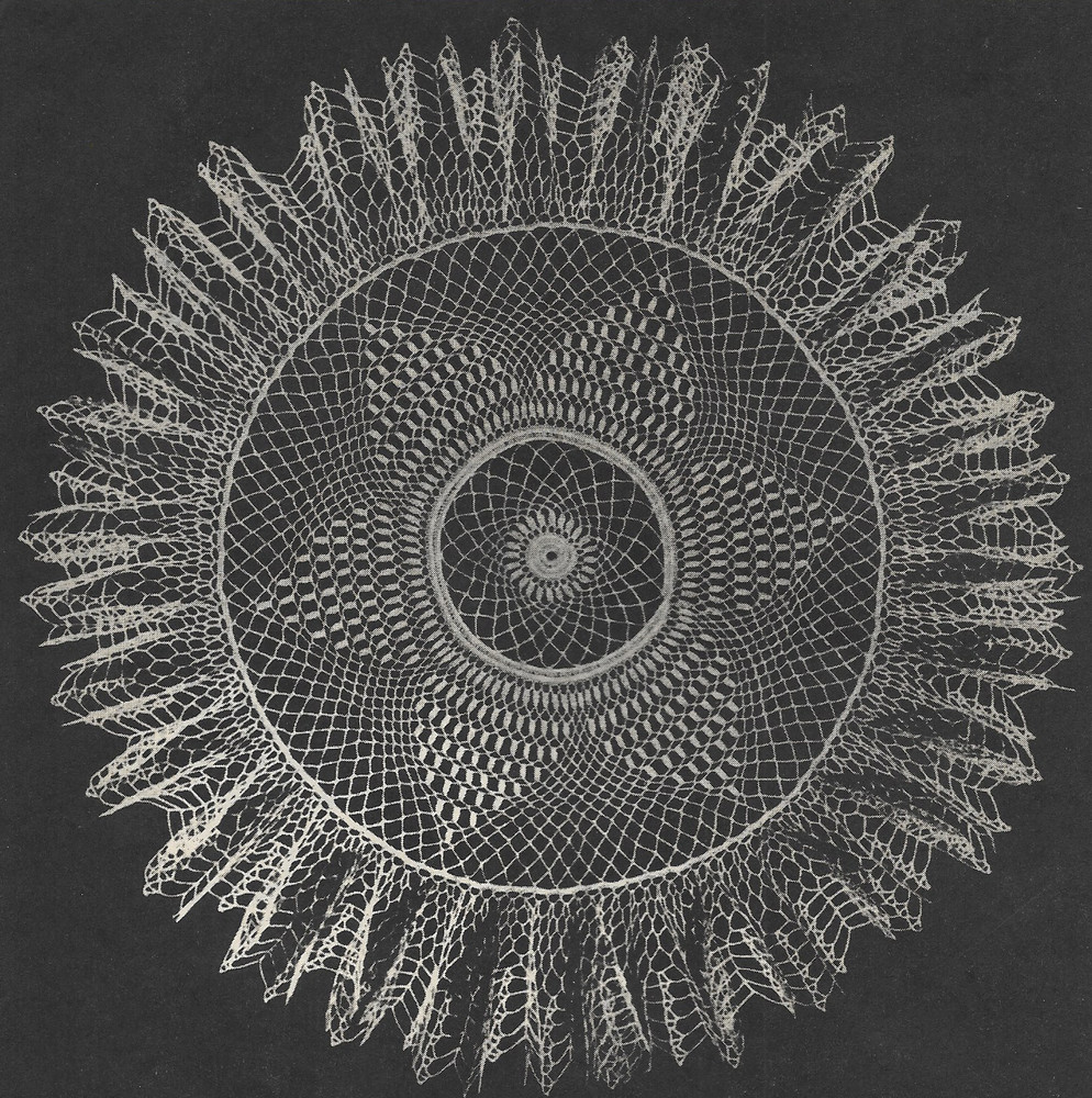 vint, Sea Spray Doily crochet pattern instructions