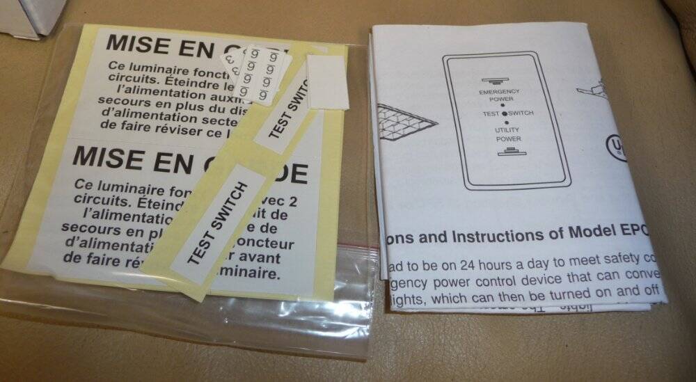 LVS Controls EPC-PM-277V Emergency Lighting Power Control Crestron GLA-EPC-P-277